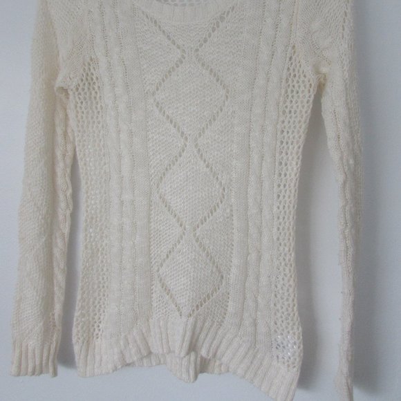 Light cream crochet sweater XS - Picture 2 of 6